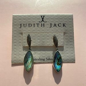 Judith Jack blue green sterling silver Earrings